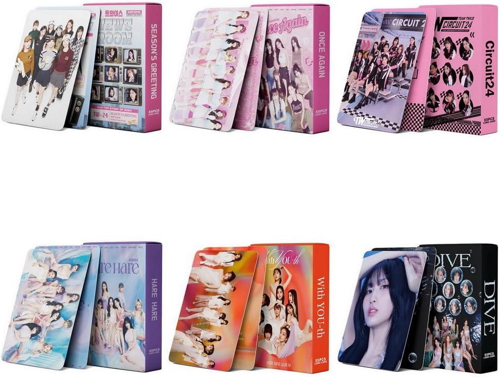 6Box/330Pcs Twice Photocards Set Kpop Twice Album Cards Lomo Card Once Fans Gifts Merch