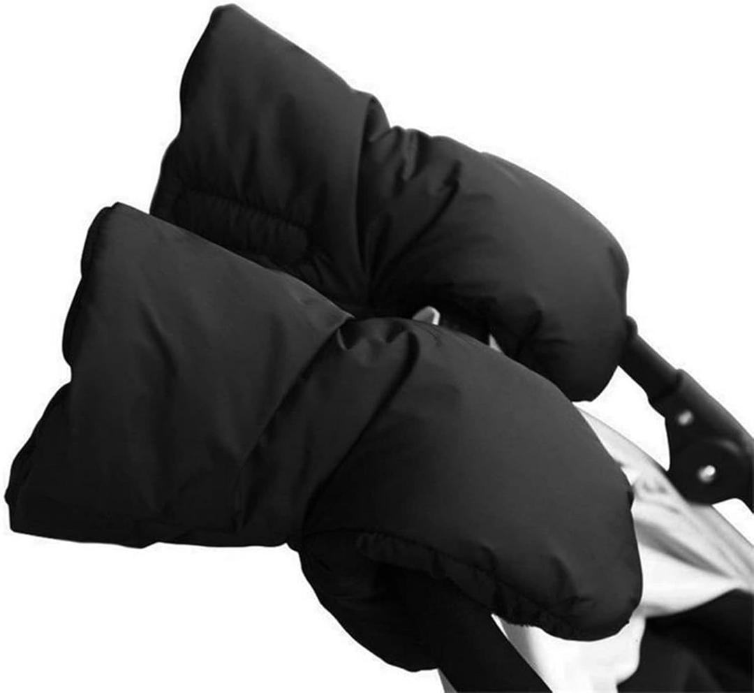 1 Pair Stroller Hand Muffs Thick Waterproof Warm Gloves Carts Compatible Hand Muffs Pram Stroller Accessory Hand Warmers
