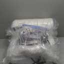 AAAAAcessories D-Shaped Chair Cushions, 2" Thick Dining Chair Pads with Ties and Removable, Machine-Washable Cover, 17" x 16", Set of 6, Brown