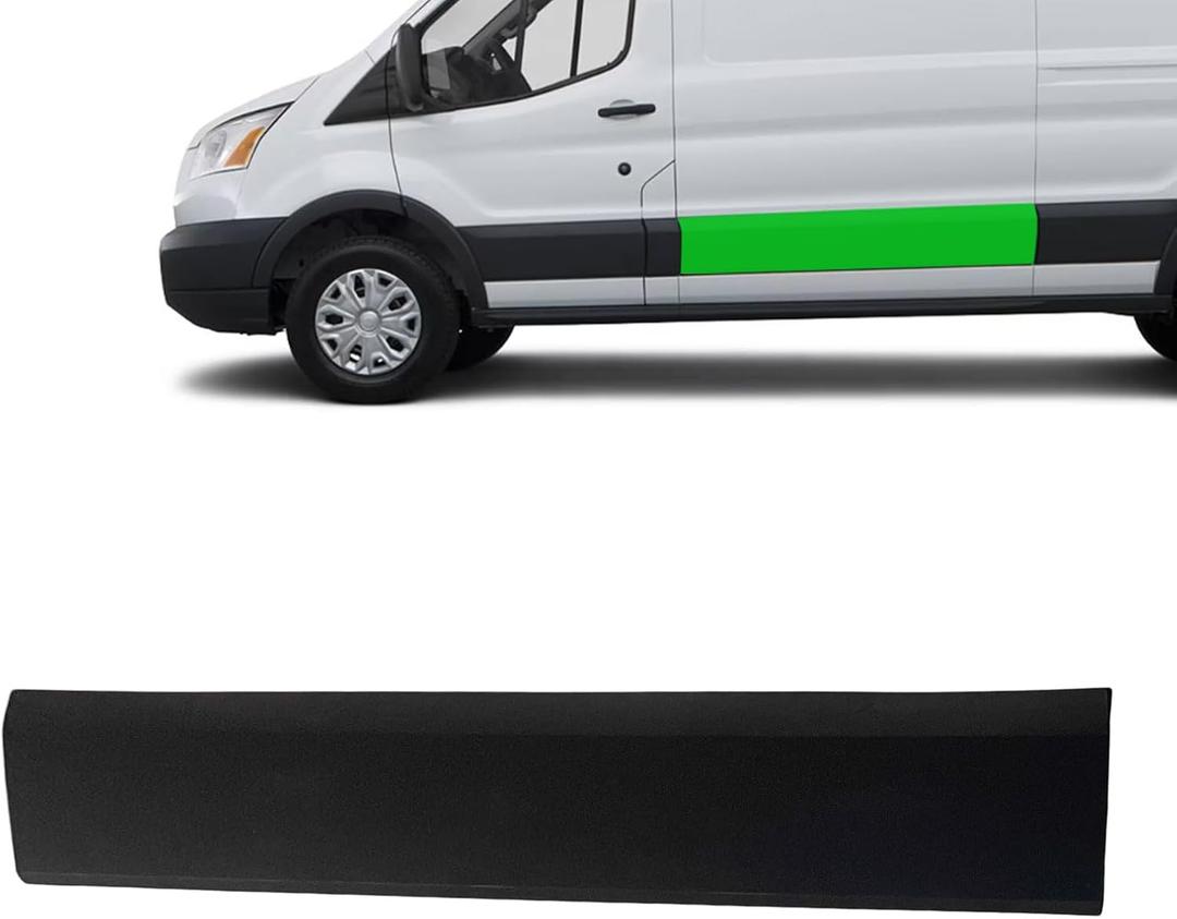 Side Sliding Door Body Lower Molding Panel Fits for Ford Transit-150 Transit-250 Transit-350 Transit-350HD 2015 2016 2017 2018 2019 2020 2021 2022 2023 2024 (Left Driver Side)