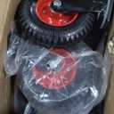 POWERTEC 8 Inch Caster Wheels Set of 4 (2 Swivel & 2 Fixed), Heavy Duty Casters w/Rubber Knobby Tread for Workbench, Dolly, Cart, Trolley, Wagon, Toolbox, Chicken Coop, Large Castor Wheels (17055V)