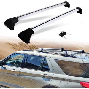 Crossbars Customized Fit for 2020-2026 Ford Explorer Adjustable Cross Bars Roof Racks with Lock
