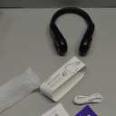 SWEETFULL Portable Neck Fan 360 Cooling Bladeless Personal Fan | No Hair Twisting - 4000mAh USB Rechargeable Wearable Fan for Travel, Birthday Gifts for Men, Women, Mom, and Dad (A2 Black)