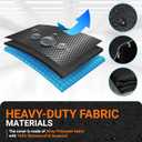 BlueStars Washing Machine Cover For Top-load - Premium Outdoor Protection For Most Washer Dryer Cover - W29x D28x H43 (Black)