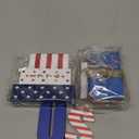 FoldTier 11 Pieces Memorial Day Table Decoration 4th of July Tiered Tray Decorations Patriotic Wooden Book Sign Firework Centerpiece Red White and Blue Tabletop Decor for Home 250th Anniversary