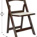 Flash Furniture Hercules Resin Folding Event Chair, Dark Brown | Indoor/Outdoor, Commercial Grade, Lightweight, Set of 1