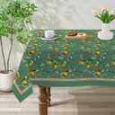 Spring Tablecloth 60x120 for Recatangle Table - Green Spring Decorations for Home - Holiday Floral Table Cloth Farmhouse Decor for Home, Party