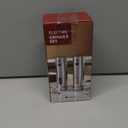 CIRCLE JOY Rechargeable Electric Salt and Pepper Grinder Set with Base, Automatic Stainless Steel Pepper Mill Grinders with 110ml Container, Adjustable Coarseness and White LED Light, Silver