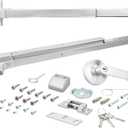 Nuk3y ED-5000 Series Panic Bar Exit Device Grade 1 ADA Certifed, Fit Door Width 30"-36" (Aluminum, Exit Device w/Storeroom Lever)