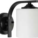 Modern Industrial Metal Wall Sconces Bedside Lighting Wall Lights with Glass Lampshade Minimalism Wall Mounted Wall lamp for Kitchen Bedroom Living Room