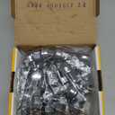 dynofit 24pcs 14x1.5 OEM/Stock Lug Nuts for 2015-2019 Expedition/F-150, M14-1.5 One-Piece Design Factory Chrome Wheel Lugnuts for Lincoln 2015-2023 Navigator, 21mm Hex Anti-Rusting Updated (Silver)