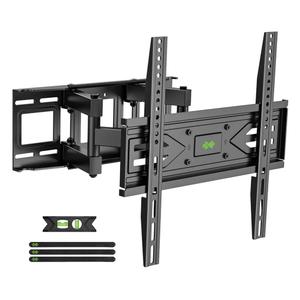 USX MOUNT Full Motion TV Wall Mount for Most 32-70 inch TVs up to 99 lbs, Wall Mount Bracket with Dual Articulating Arms, Swivel, Tilt, Max VESA 400x400mm, TV Mount Fits 12”/16” Wood Studs
