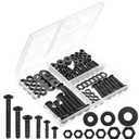 Mr. Pen- Bolts, Nuts, and Washer Assortment Kit, 113 Pcs, Black, Bolt and Nut Set