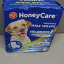 HONEY CARE All-Absorb A25 Male Dog Wrap, 50 Count, Medium, White