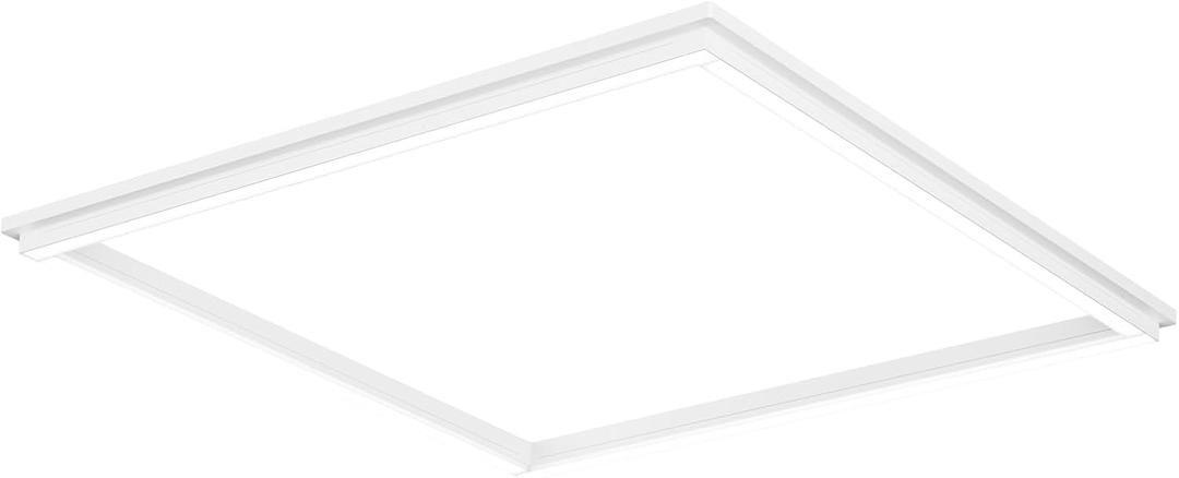 Lithonia Lighting Frame 2x2 LED Lay-in Ceiling Light, 2 ft. x 2 ft. Lighting Fixture for Offices and Classrooms, 3000/4000/5000 Adjustable Lumen Output, 3500K/4000K/5000K Switchable Color Temperature (2-Feet by 2-Feet)