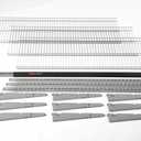 Rubbermaid Fasttrack Rail Storage 48"x16" 3-Shelf Kit, 350 lbs. Per Shelf, for Home/Garage/Shed/Workshop Organization