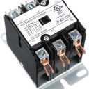 1 Pack Carrier HVAC Motor Contactor, 3 Pole 40 Amp 120V Coil Air Conditioner Contactor, AC Definite Purpose Contactor Replacement Relays, Air Conditioner Condenser Compressor