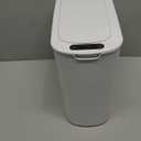 Cesun Automatic Motion Sensor Bathroom Trash Can with Lid, 2.6 Gallon Touchless Trash Bin, Smart Plastic Slim Garbage Can Small White Wastebasket for Toilet, Office, rv, Bedroom, Living Room