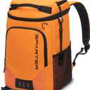 Backpack Cooler Insulated Leak Proof 33/49 Cans, 2 Insulated Compartments Thermal Bag, Portable Lightweight Beach Travel Camping Lunch Backpack for Men and Women (Orange)