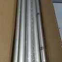 Silver Double Curtain Rods for Windows 72 to 144 Inch, 1" Adjustable Decorative Crystal Long Dual Curtain Rod, Heavy Duty Vintage Double Drapery Pole with Silver Foil Finials for Living Room