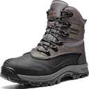 NORTIV 8 Men's Insulated Waterproof Construction Rubber Sole Winter Snow Ski Boots 14