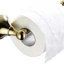 Flybath Toilet Paper Holder Without Cover Brass Bathroom Paper Tissue Roll Wall Mounted, 20 cm / 7.87 inches, Polished Gold