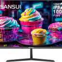 SANSUI Monitor 24 inch 100Hz Computer MonitorFHD 1080P PC MonitorHDMIFreeSyncHDREarphone Jack Ergonomic Tilt for Home and Office