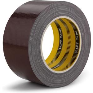 LLPT Duct Tape Dark Brown Premium Grade 2.36 Inches x 108 Feet Heavy Duty Easy Tear Strong Adhesive for Moving Packing Color Coding Art Craft DIY Projects Repair (DT254)