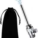 Shower Enema Cleaner, Smooth Metal Shower Douche Nozzle Cleansing System for Men and Women Portable Cleaning (Polished Chrome)