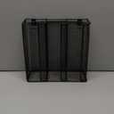 Honeydak Metal Cup and Lid Holder Wall Mount Portion Sauce Lid Organizer Holder 3 Compartments Fits 2 to 5.5 oz Cup Dispenser Storage for Kitchen Counter Restaurant Coffee Bar Stations, Black