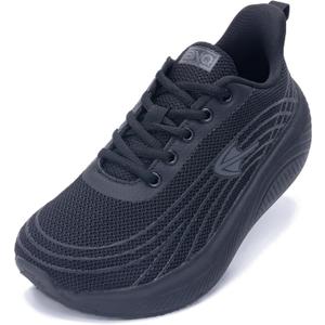 RomenSi Wide Toe Box Shoes Women Arch Support Walking Shoes Comfortable Wide Width Tennis Sneakers for Plantar Fasciitis Relief US 6-11 (9.5 Wide, Solidblack) RomenSi Wide Toe Box Shoes Women Arch Support Walking Shoes Comfortable Wide Width Tennis Sneakers for Plantar Fasciitis Relief US 6-11 (9.5 Wide, Solidblack)