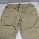 Men's Tactical Pants, Water Resistant Ripstop Military Pants, Work Hiking Pants with 9 Pockets, Khaki XL