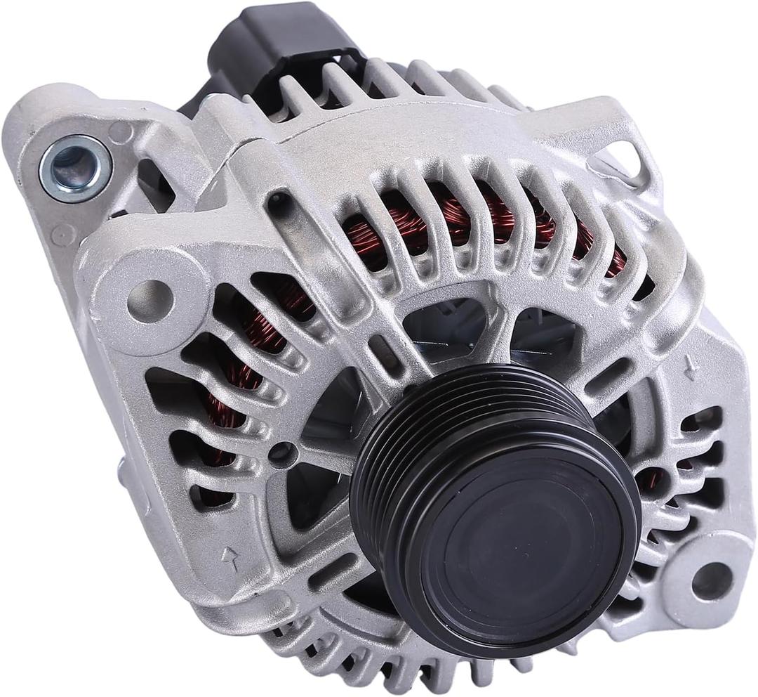 Car Alternators for Hyundai Sonata 2010-2013 for Kia Optima 2011-2013 L4 2.4L, 11491 37300-2G150 37300-2G400 TG11C087 6-Groove Pulley 12V/100Amp Alternator
