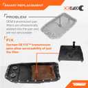 Dorman 265-850 Transmission Pan With Drain Plug, Gasket And Bolts Compatible with Select Models (OE FIX)