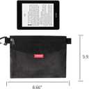 pack all Water-Resistant Material Zipper Pouch, Mesh Zipper Bags for Storage, Travel, Office (Black, Small)
