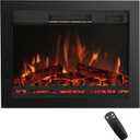27 inches Width Electric Fireplace Insert with 4 Flames Brightness & 750/1500W, Remote, Overheat Protection, No Glass Face, 27“W21"H