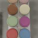 SHOWIN Overnight Oats Containers with Lids, 24oz Glass Jars with Lids 8 pcs, Wide Mouth Mason jars for Salad, Yogurt, Snacks, Meal Prep (Multicolor)