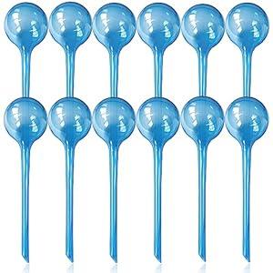 Plant Self-Watering Bulbs, 11pcs Self Watering Planter Insert, Flower Automatic Watering Drip Irrigation Device, Indoor Outdoor Garden Self Waterer for Plant (E. Blue-5R5B)