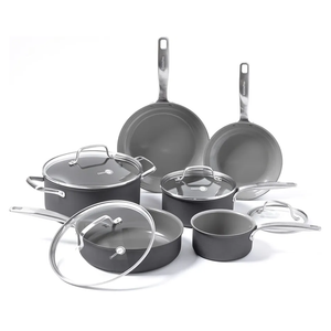 Nonstick Pots and Pans Set, Cookware Sets 10 pieces, ChemicalFree Kitchen Cooking Set, Saucepan, Frying Pan, Skillet, Saute Pan, Stock Pot, Oven & Dishwasher Safe, Induction