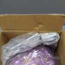 Kids Soccer Goal Set with Size 2 Purple Pink Glitter Butterfly Soccer Ball and Pump 2x1.5ft Portable Butterfly Print Soccer Nets for Toddlers Ages 3-5