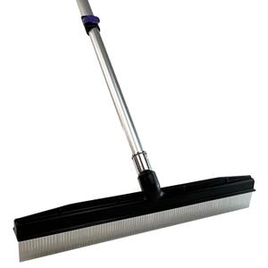 Room Groom PET Carpet Rake and Groomer with Telescoping 54" Adjustable Handle, Rugs, and Artificial Turf, Purple Grip, Black/Purple, (Pack of 2)
