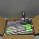 TOOGE Larger Pooper Scooper, Dog Pooper Scooper for Large Medium Small Dogs Heavy Duty Long Handle Metal Tray Rake Shovel Set for Yard Grass