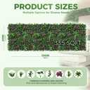 Artificial Hedge Panels Greenery Wall: 40''x120'' UV-Anti Grass Wall Backdrop Privacy Fence Screen, Faux Plant Panels for Outdoor Indoor Patio, Birthday, Wedding Green Decor
