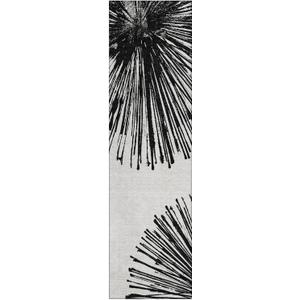 Addison Rugs Chantille ACN642 Black 2'3" x 7'6" Indoor Outdoor Hallway Runner Rug, Stain Resistant Washable Kitchen Area Carpet for Bathroom, Laundry and Bedroom Rug