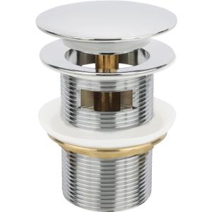 Chrome Freestanding Bathtub Drain Stopper, Compatible with Drain Kit