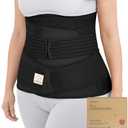 3 in 1 Postpartum Belly Support Recovery Wrap – Postpartum Belly Band, After Birth Brace, Slimming Girdles, Body Shaper Waist Shapewear, Post Surgery Pregnancy Belly Support Band (Midnight Black, M/L)