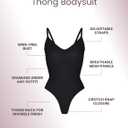 HeyShape - Women's Seamless Tummy Control Shapewear Bodysuit - Sculpting Tank-Style Snatched Waist Thong (3X-Large, Black)