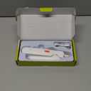 2-in-1 Dog & Cat Nail Clippers and Grinder with Light  Upgraded Safety Guard to Avoid Overcutting, Sharp Blade, Painless Quiet Pet Nail Claw Trimmers, Professional Grooming Tool for Large Small Pets (White)