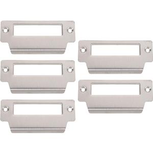 DOITOOL 5 Pcs Deadbolt Strike Plate Stainless Steel Door Strike Plate Door Reinforcement Backplate Deadbolt Covers for Home Residential Use, Sliver