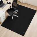 Sycoodeal Office Chair Mat for Hardwood Floor,Slip Resistant Floor Mat for Rolling Chairs,Easy to Clean,Large Floor Protector Office Computer Gaming Chair,Black(36"x55")